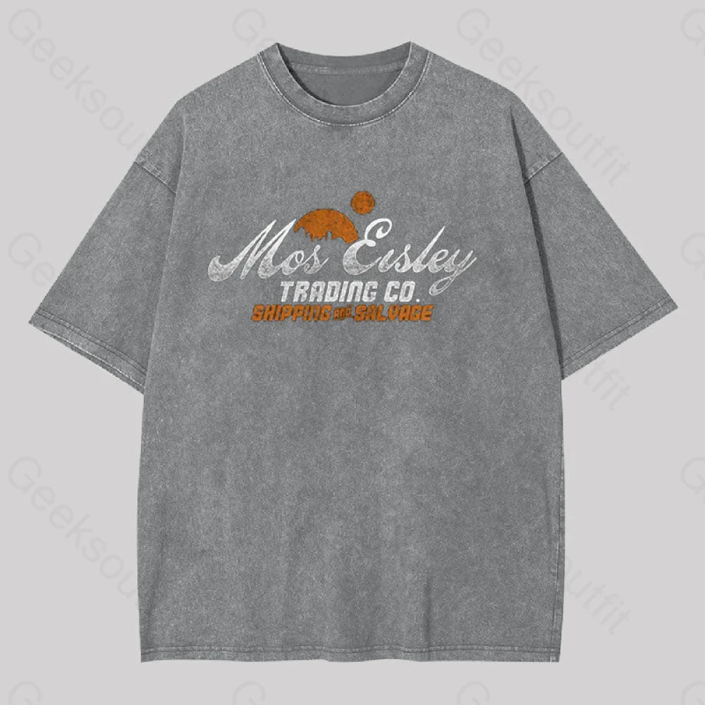 Mos Eisley Geek Washed T-Shirt Grey / S