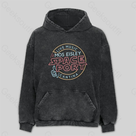 Mos Eisley Space Port Washed Hoodie M