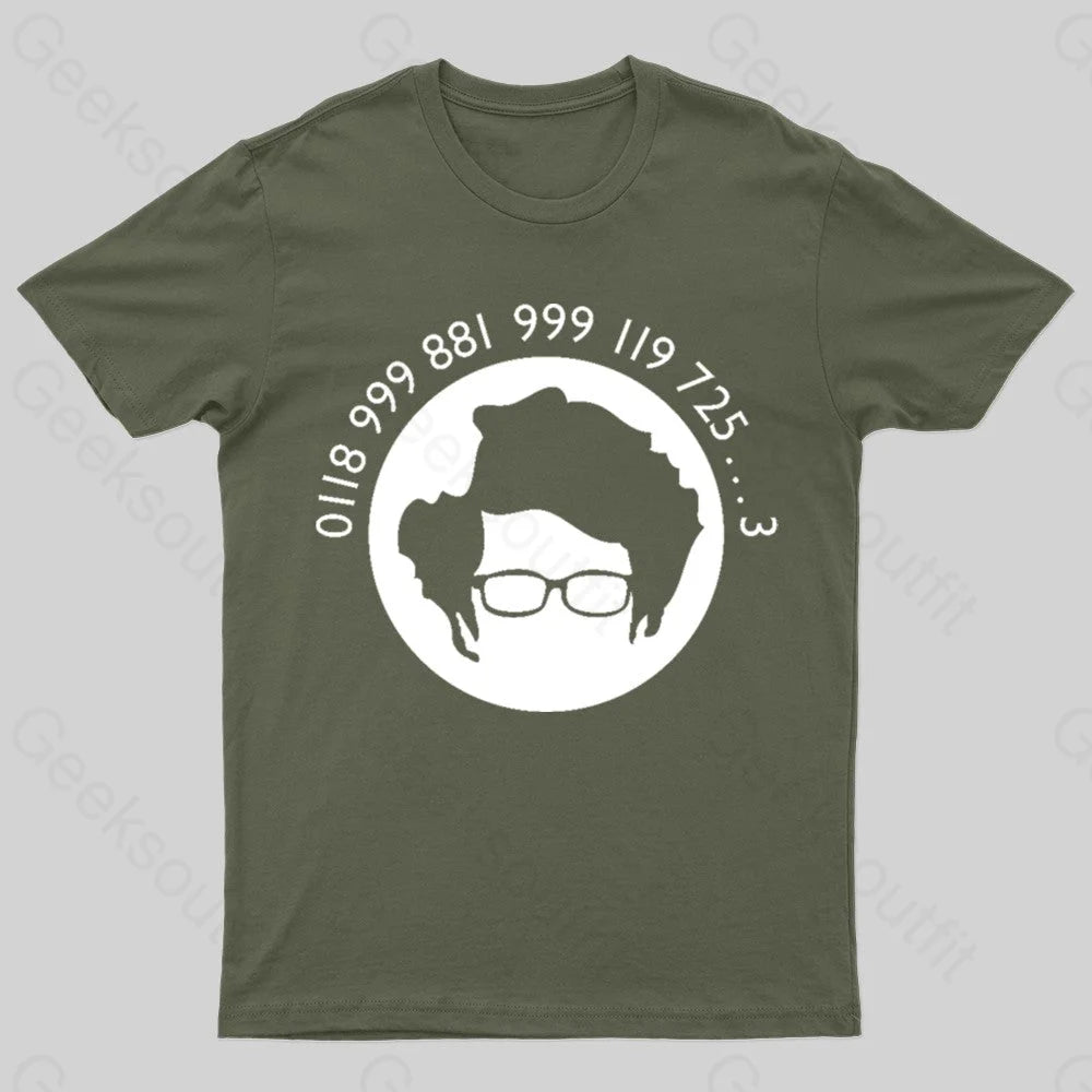 Moss Emergency Nerd T-Shirt Army Green / S