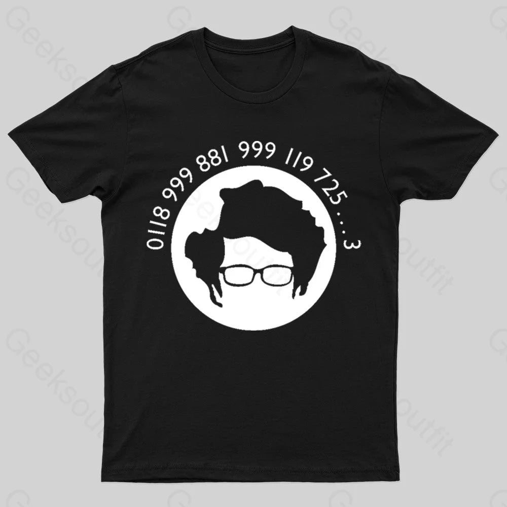 Moss Emergency Nerd T-Shirt Black / S