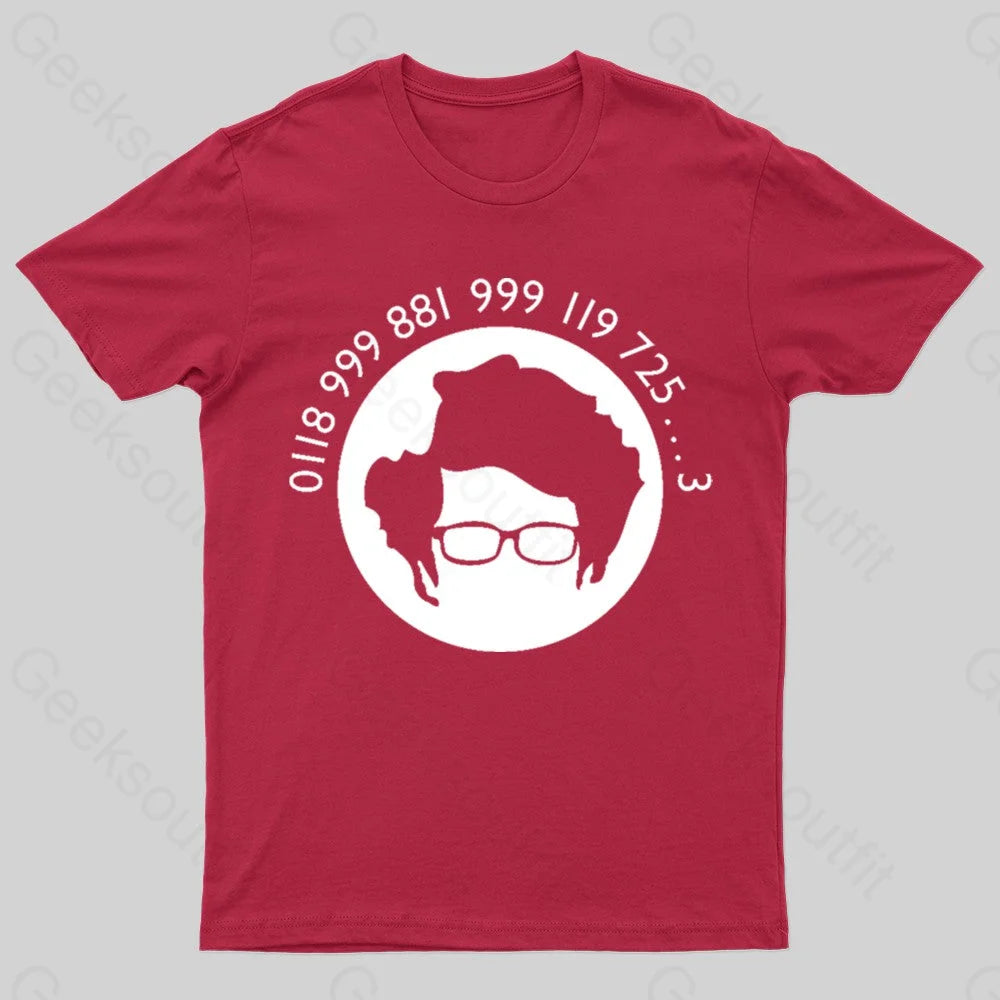 Moss Emergency Nerd T-Shirt Red / S