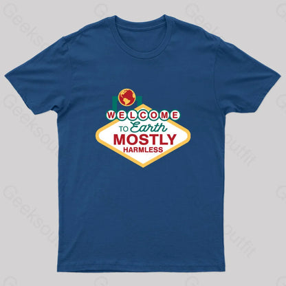 Mostly Harmless Nerd T-Shirt Navy / S