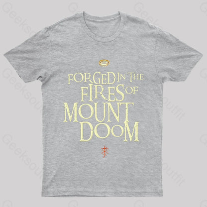 Mount Doom Forged Nerd T-Shirt Grey / S