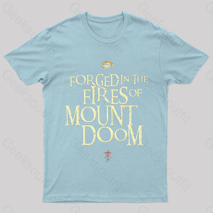 Mount Doom Forged Nerd T-Shirt Light Blue / S