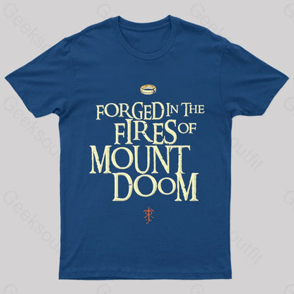 Mount Doom Forged Nerd T-Shirt Navy / S