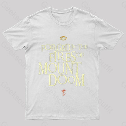 Mount Doom Forged Nerd T-Shirt White / S