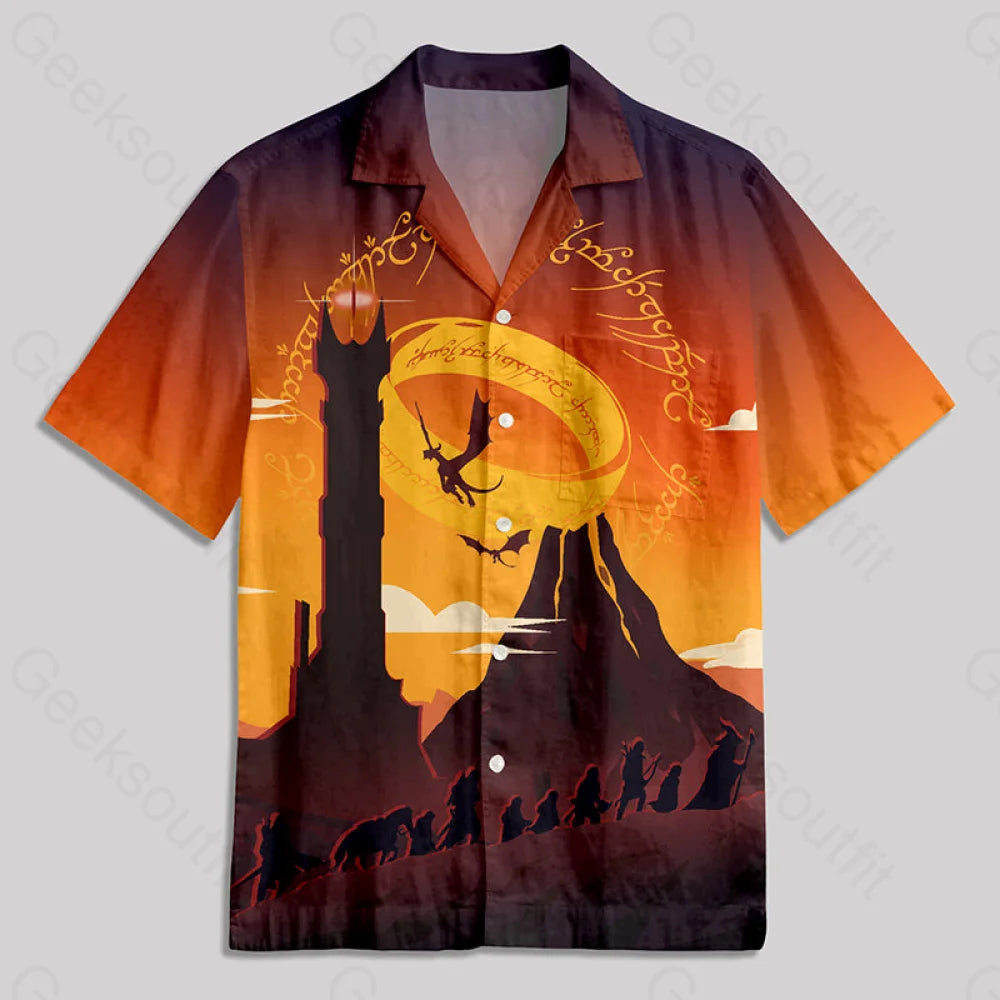 Mountains Of Mordor Button Up Pocket Shirt Hawaiian / S Bus637 Yc