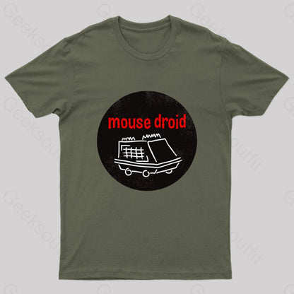 Mouse Droid Nerd T-Shirt Army Green / S