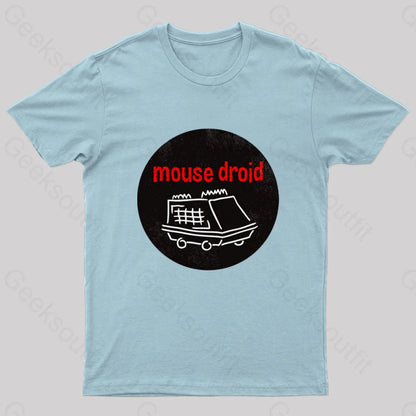 Mouse Droid Nerd T-Shirt Light Blue / S