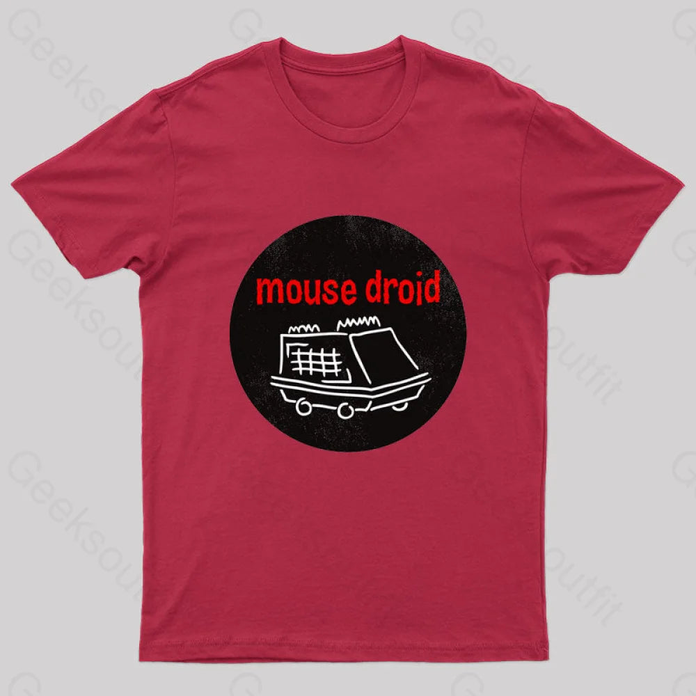 Mouse Droid Nerd T-Shirt Red / S