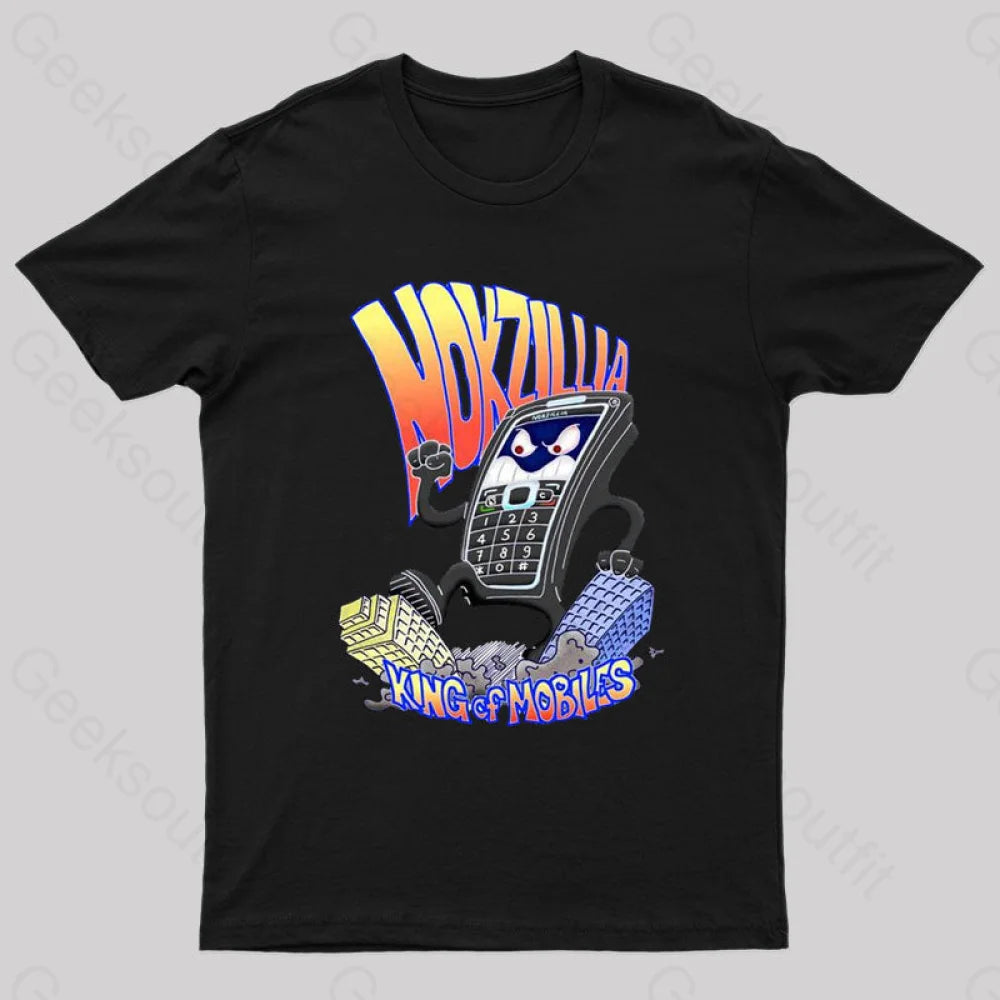 Mozilla King Of Mobiles Geek T-Shirt Black / S