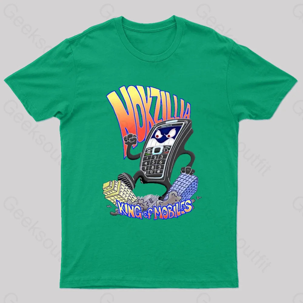 Mozilla King Of Mobiles Geek T-Shirt Green / S