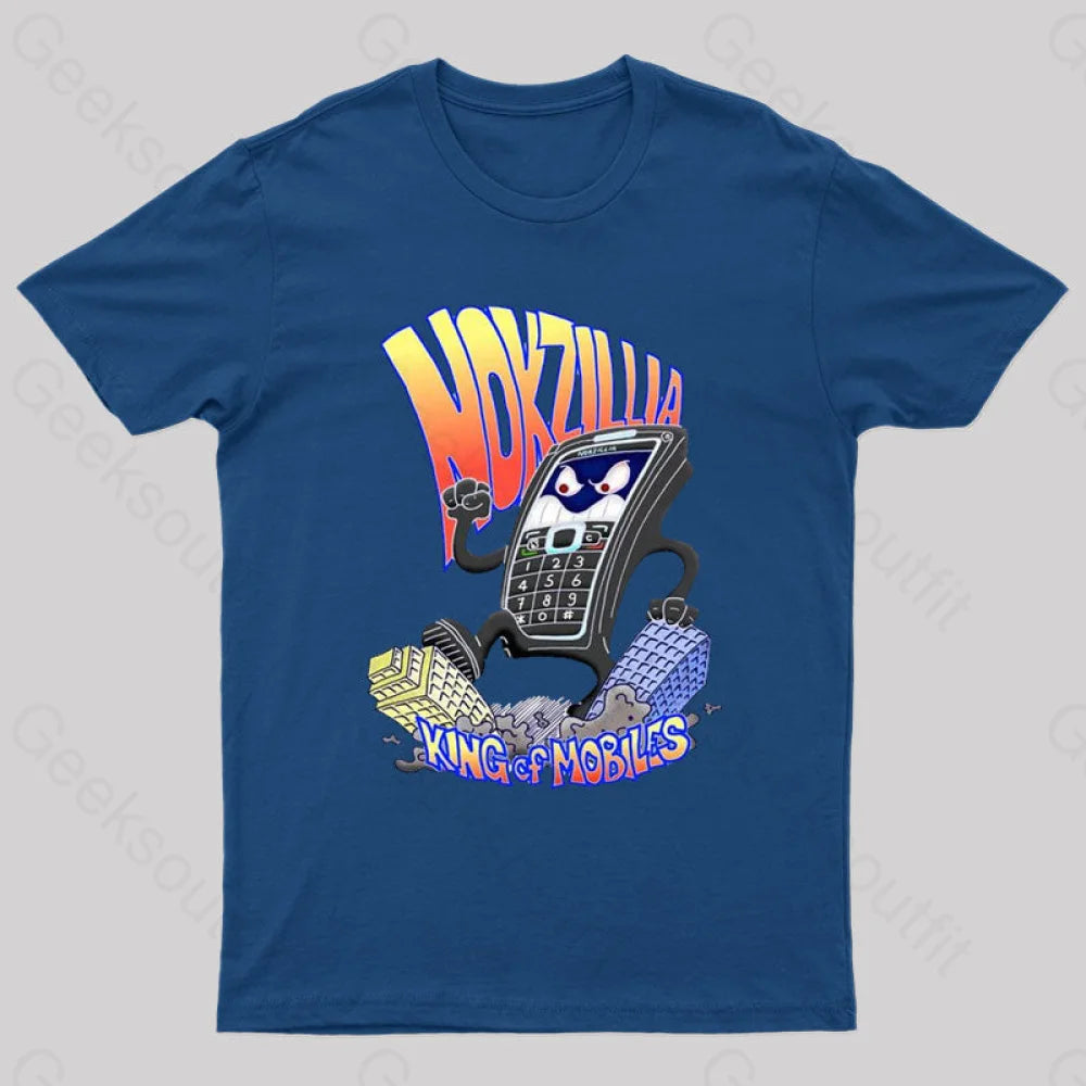 Mozilla King Of Mobiles Geek T-Shirt Navy / S