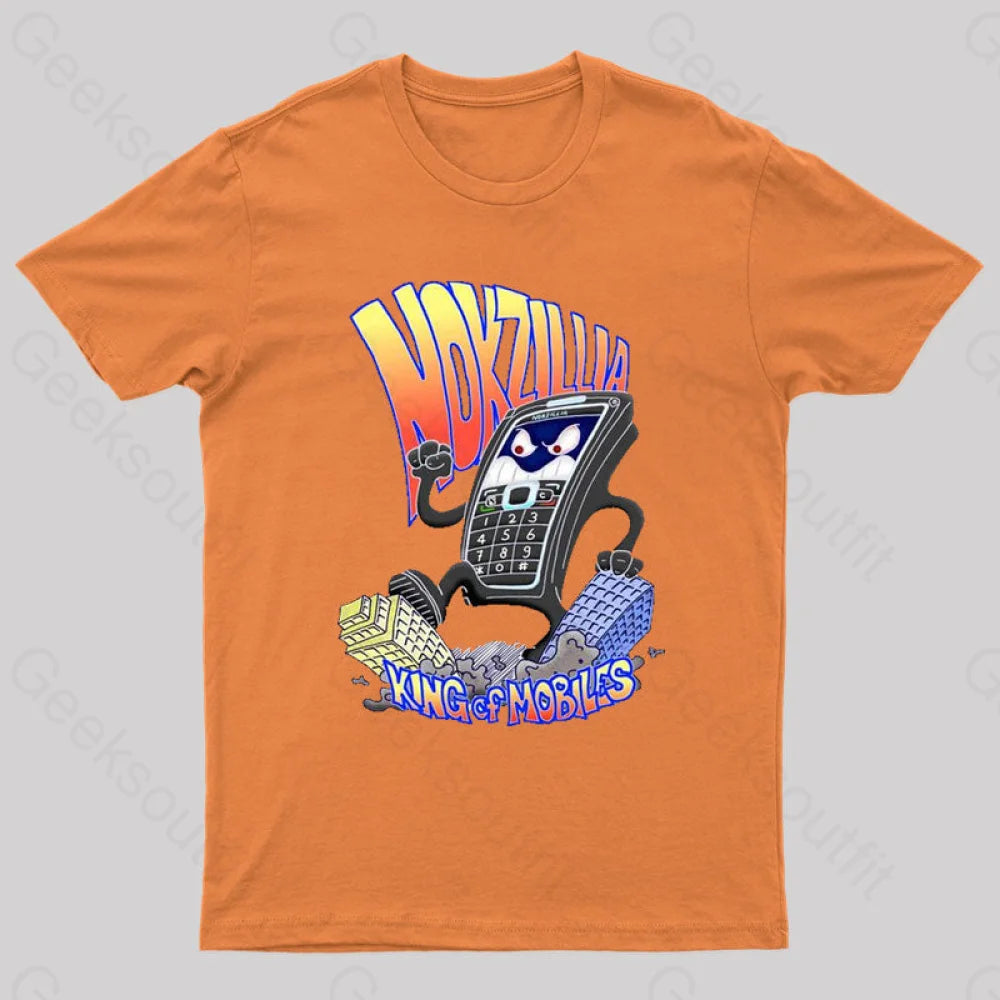 Mozilla King Of Mobiles Geek T-Shirt Orange / S