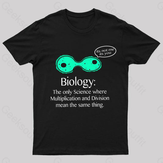 Multiplication And Division Mean The Same Thing Geek T-Shirt Black / S