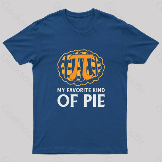 My Favorite Kind Of Pie Geek T-Shirt Navy / S