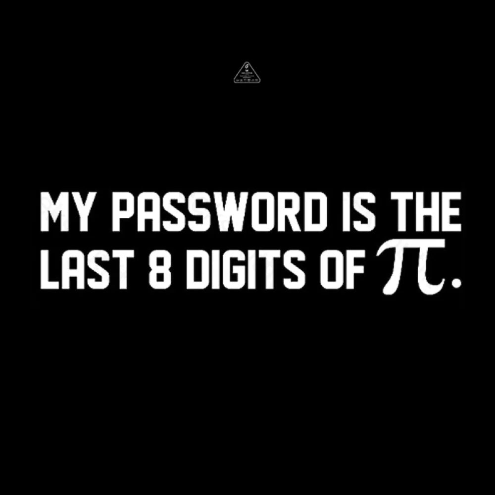 My Password Is The Last 8 Digits Of Pi Nerd T-Shirt