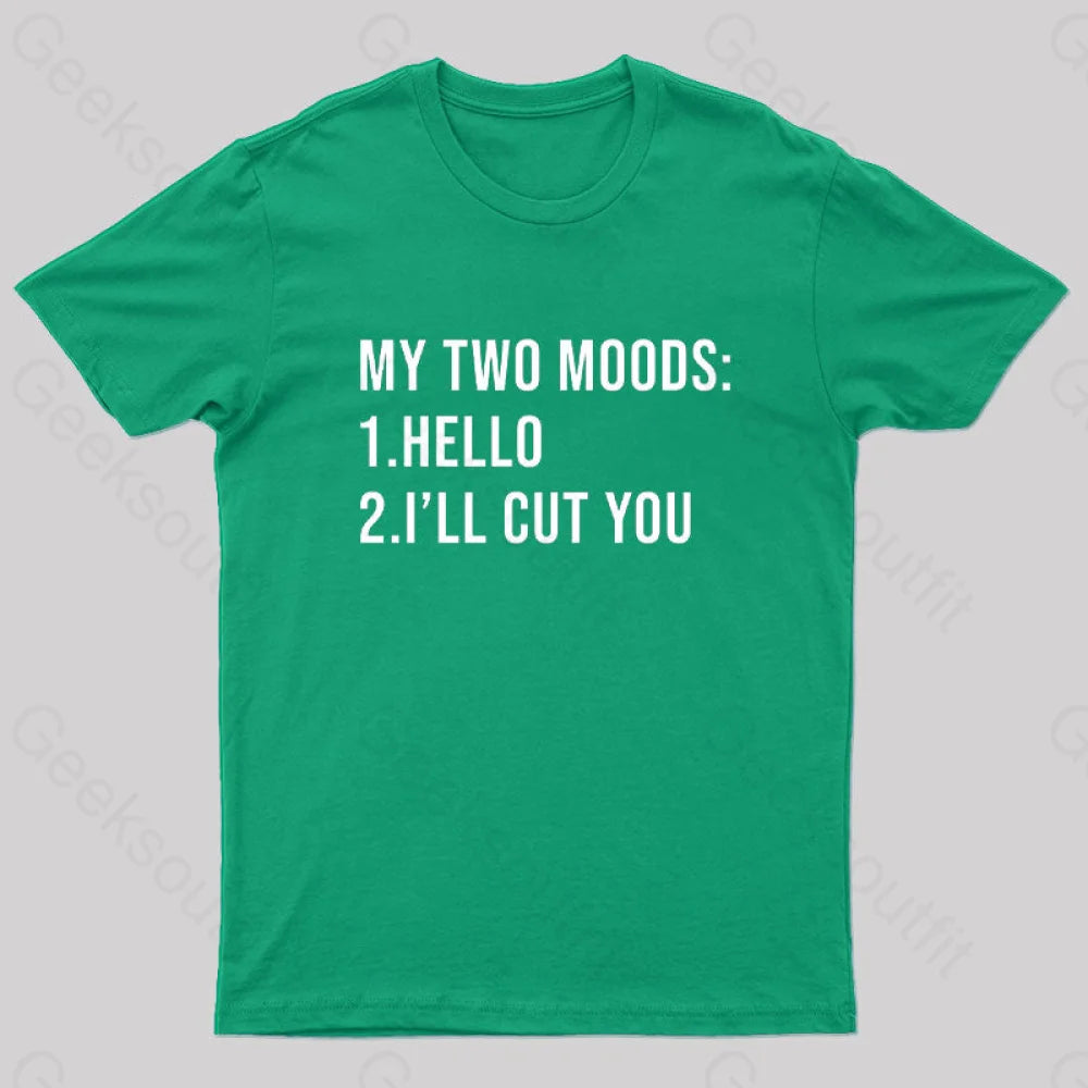 My Two Moods Nerd T-Shirt Green / S