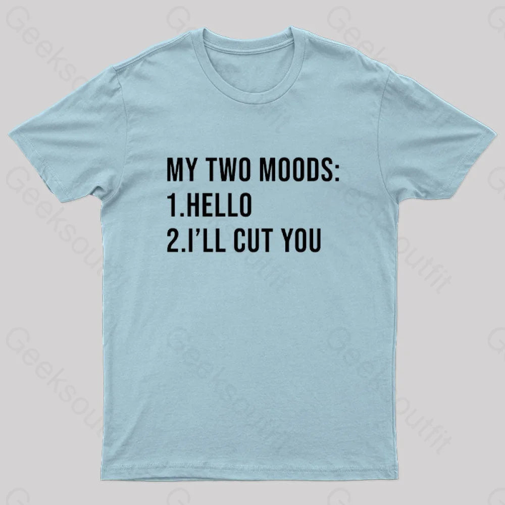 My Two Moods Nerd T-Shirt Light Blue / S