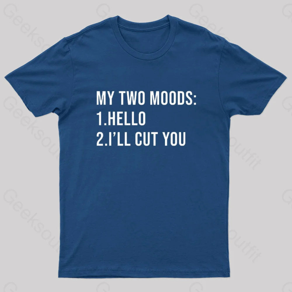 My Two Moods Nerd T-Shirt Navy / S