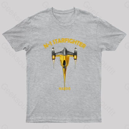 N1 Starfighter Geek T-Shirt Grey / S