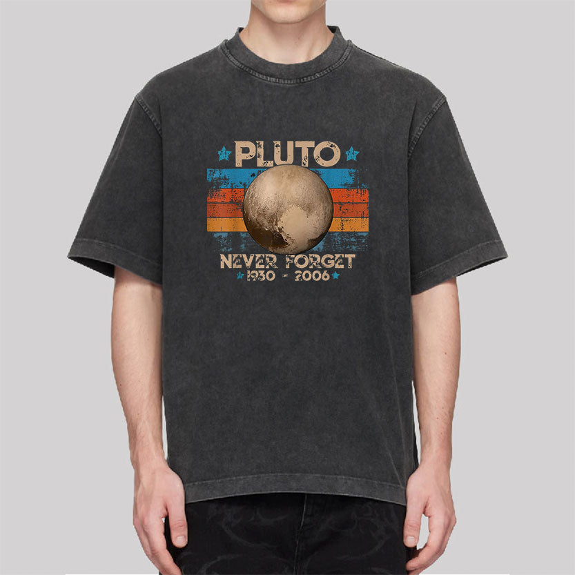 Pluto Never Forget Washed Vintage T shirt