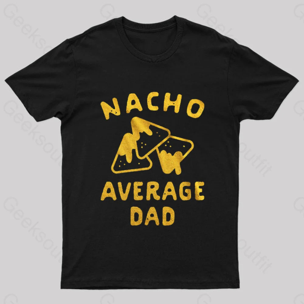 Nacho Average Uncle Nerd T-Shirt Black / S