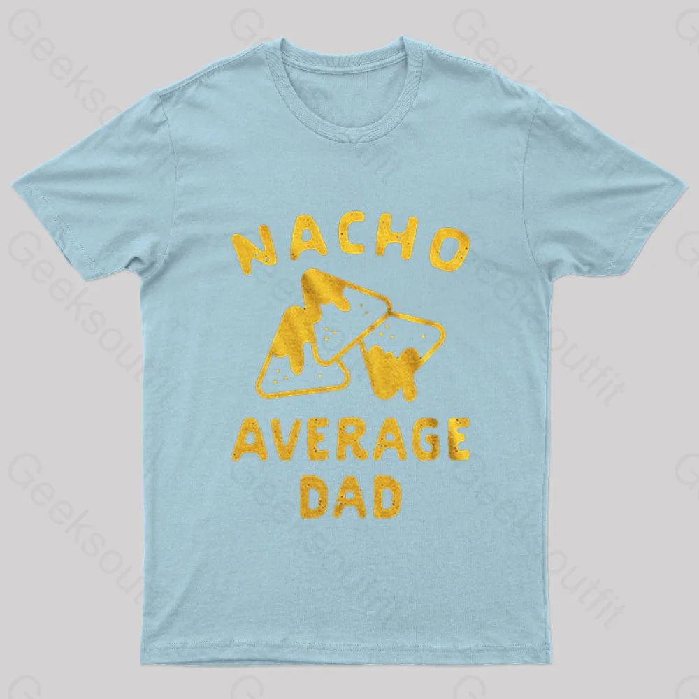 Nacho Average Uncle Nerd T-Shirt Light Blue / S