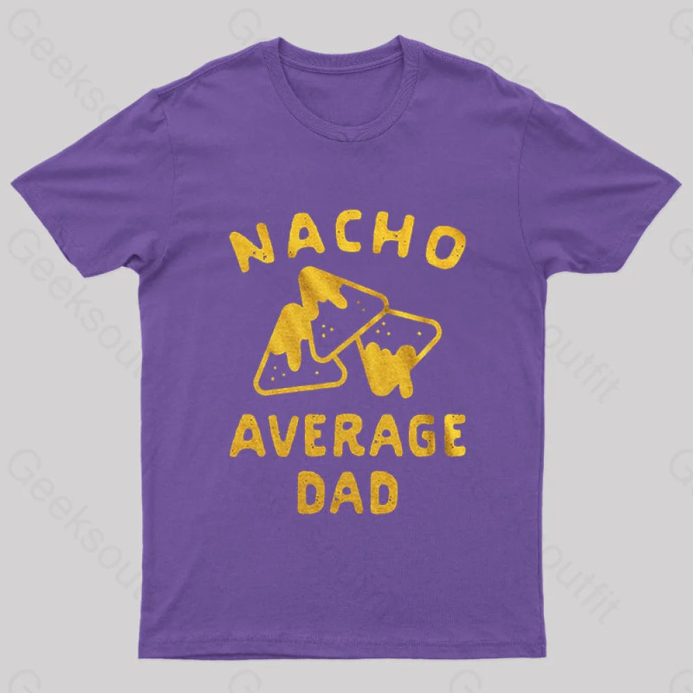 Nacho Average Uncle Nerd T-Shirt Purple / S