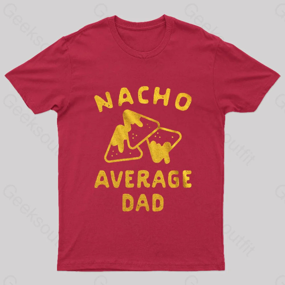 Nacho Average Uncle Nerd T-Shirt Red / S