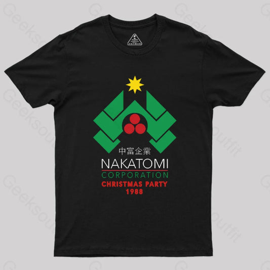 Nakatomi Corporation Christmas Party T-Shirt Black / S