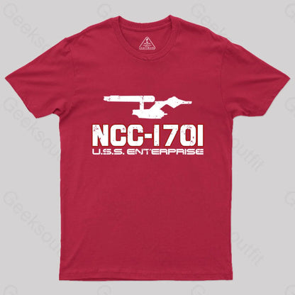 Ncc-1701 T-Shirt Red / S Yc