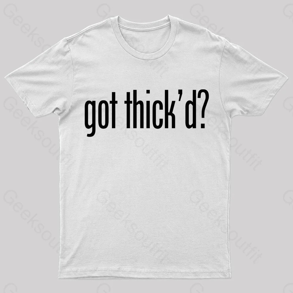 Neebs Gaming Got Thick’d Geek T-Shirt White / S