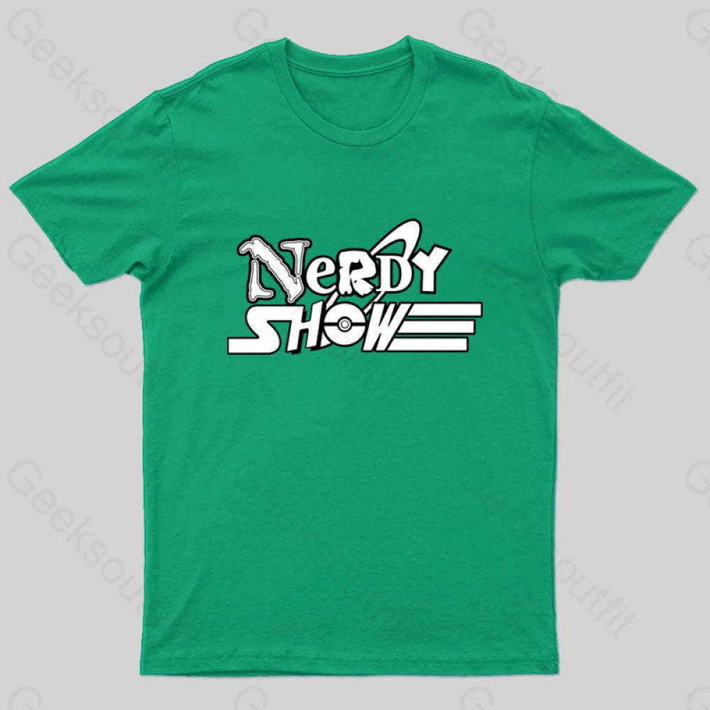 Nerdy Show Network Geek T-Shirt Green / S