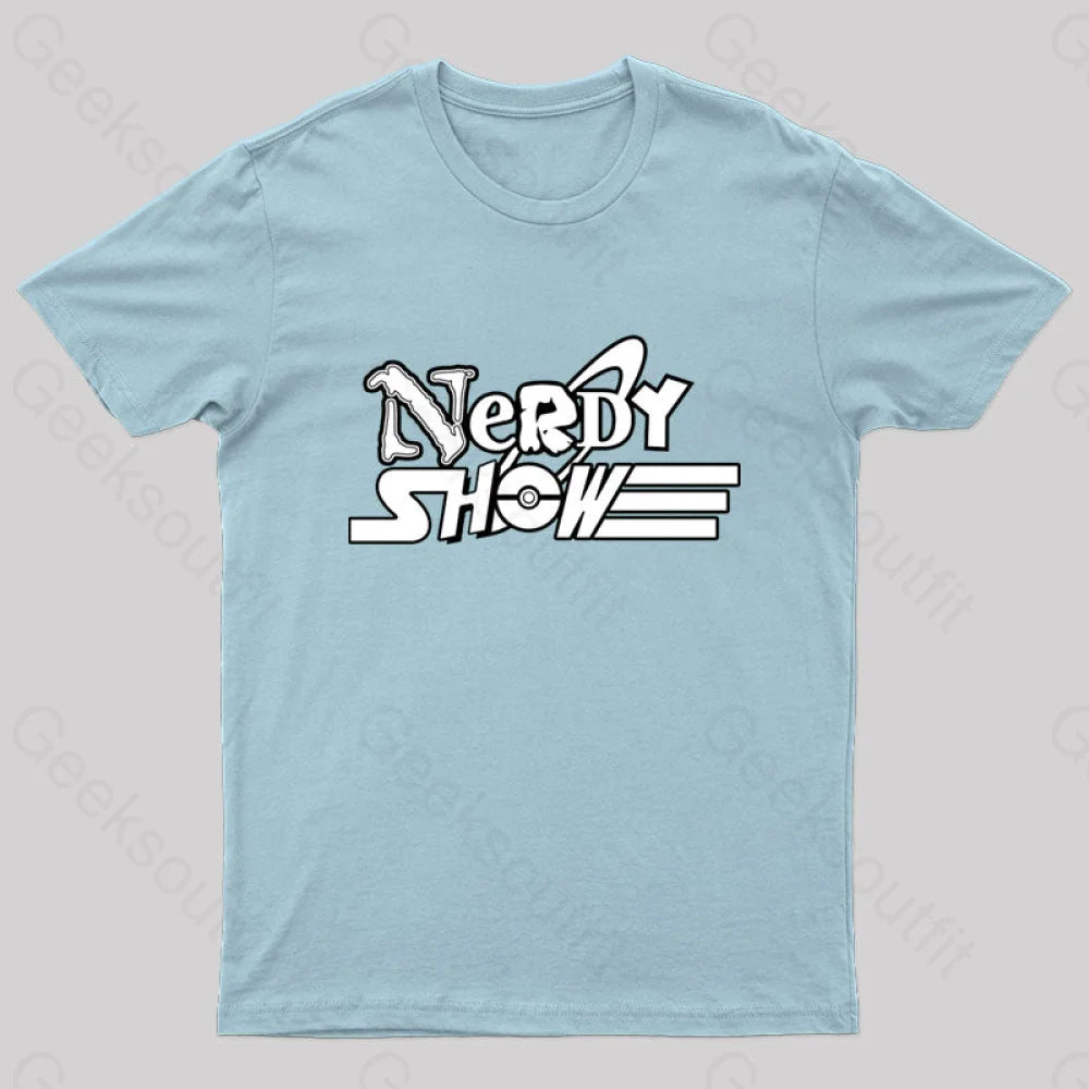 Nerdy Show Network Geek T-Shirt Light Blue / S