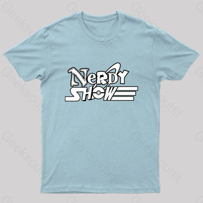 Nerdy Show Network Geek T-Shirt Light Blue / S