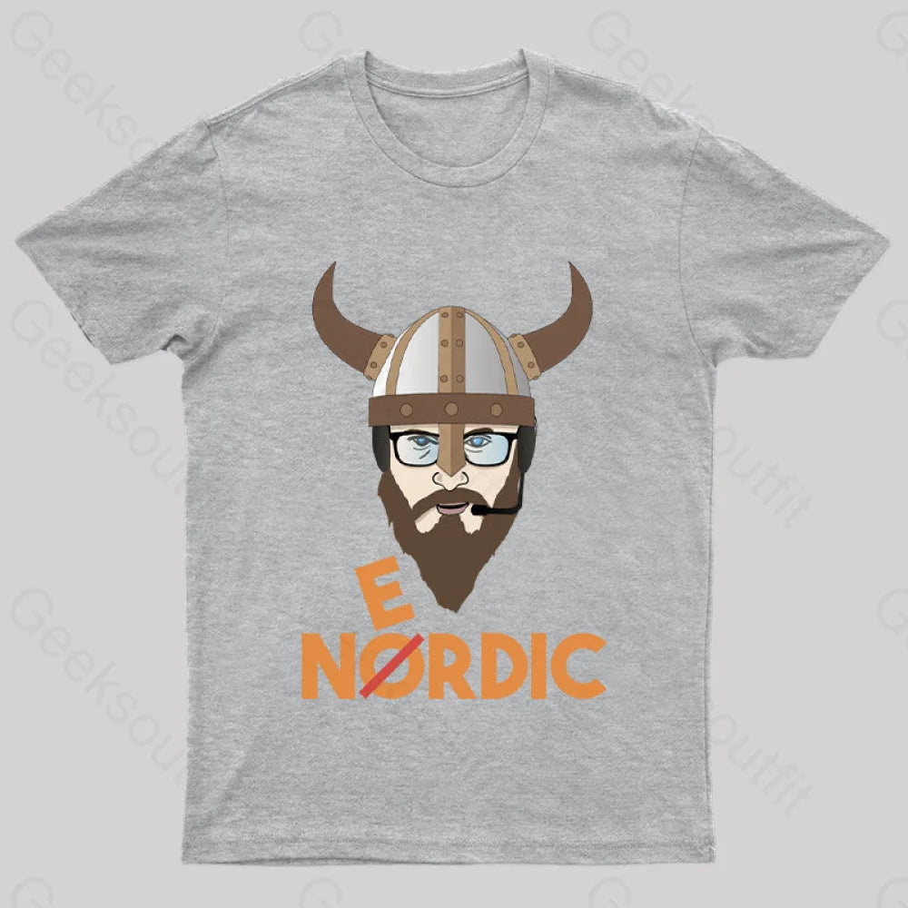 Nerdy Viking Nerd T-Shirt Grey / S