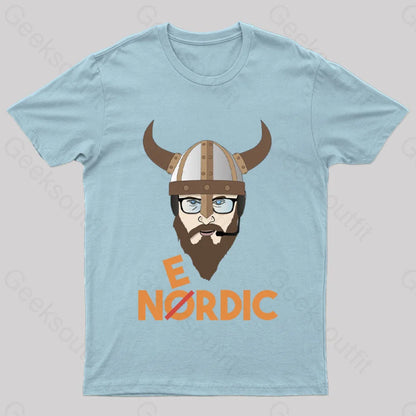 Nerdy Viking Nerd T-Shirt Light Blue / S