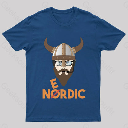 Nerdy Viking Nerd T-Shirt Navy / S