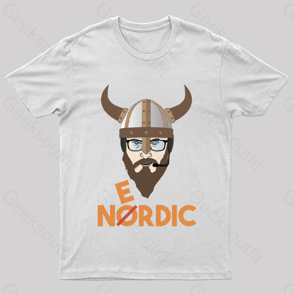 Nerdy Viking Nerd T-Shirt White / S