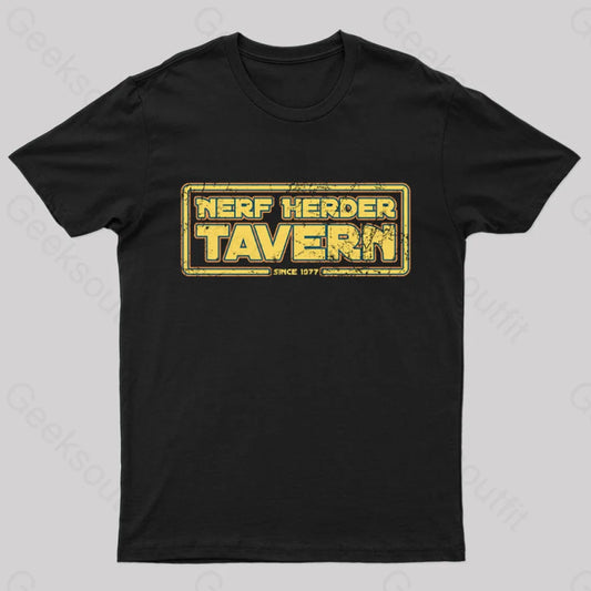 Nerf Herder Tavern Geek T-Shirt Black / S