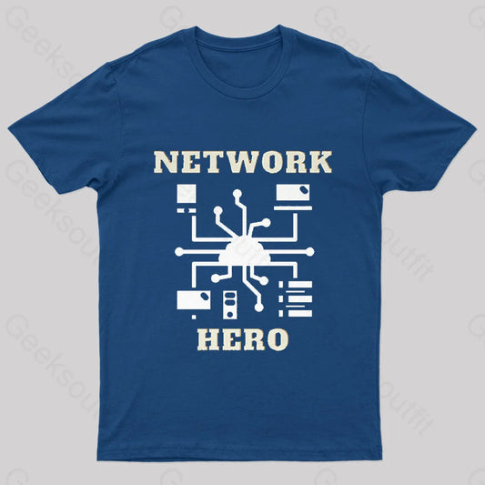 Network Hero Nerd T-Shirt Navy / S