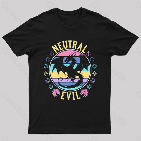 Neutral Evil Nerd T-Shirt Black / S