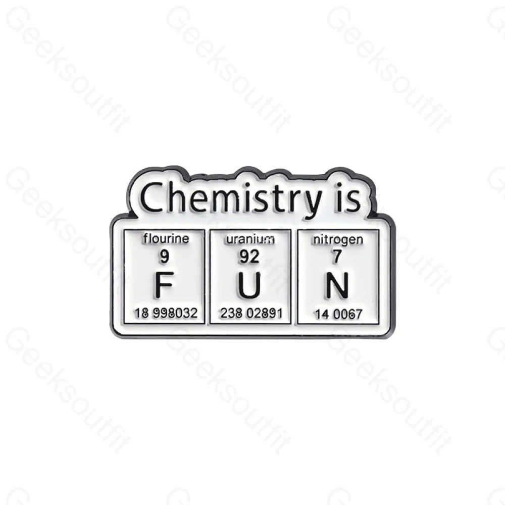 New Creative Chemical Element Styling Pins Qhxz881