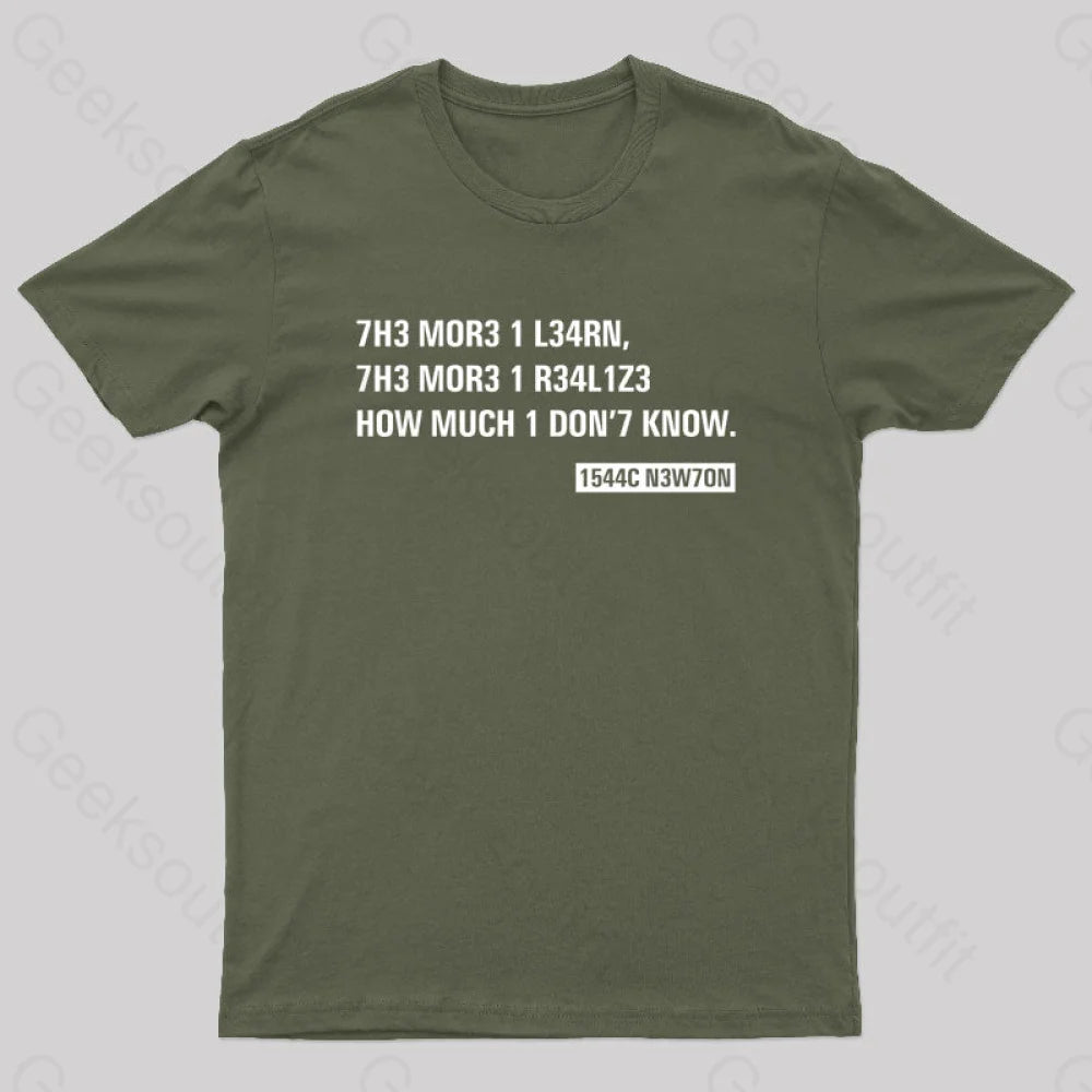 Geeksoutfit Newton Quotes Nerd T Shirt for Sale online