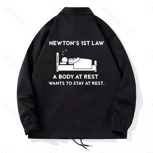 Newton's First Law Coach Jacket - Geeksoutfit