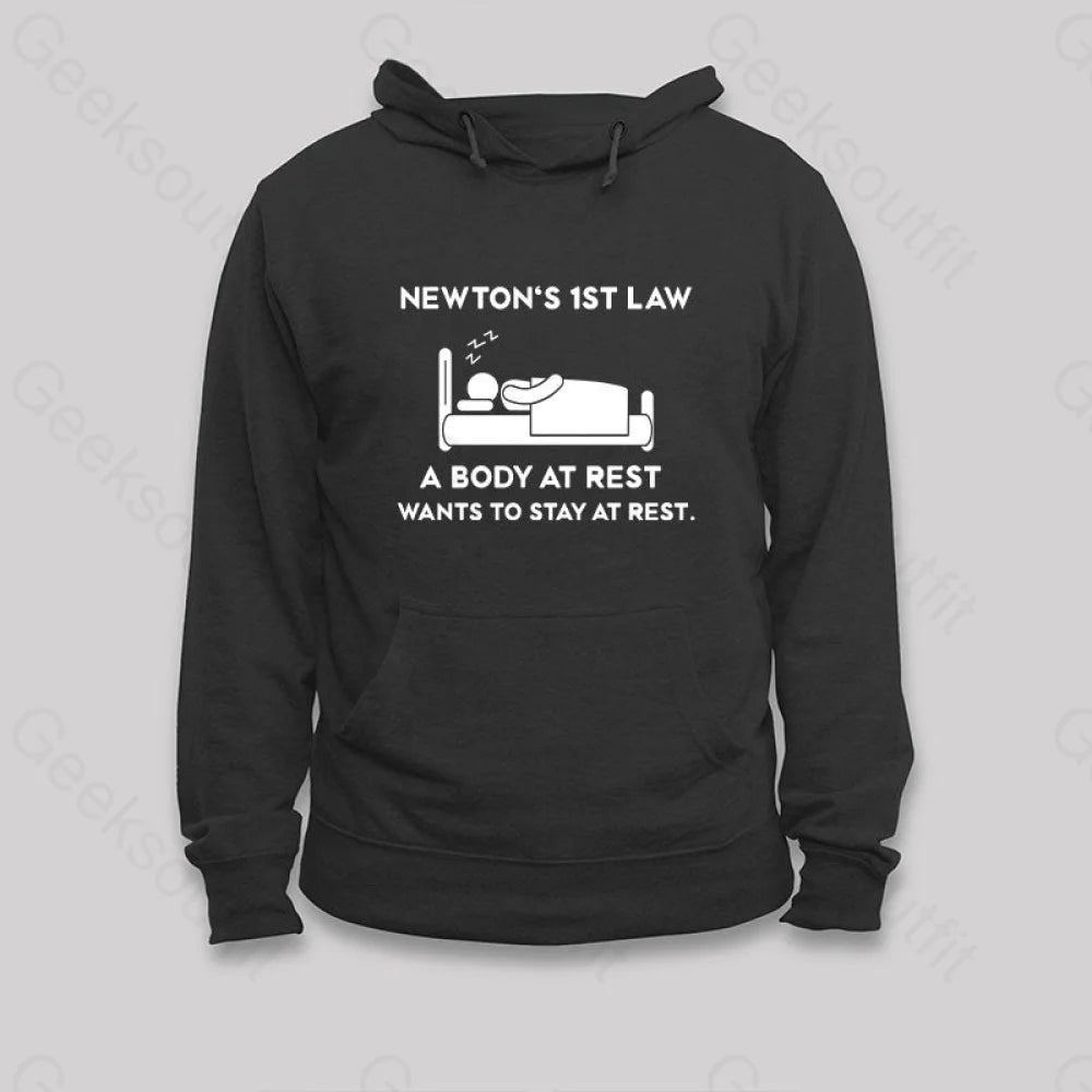 Newton’s First Law Hoodie Black / S