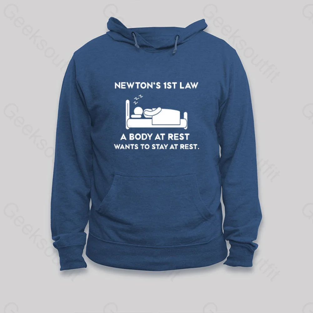 Newton’s First Law Hoodie Dark Blue / S