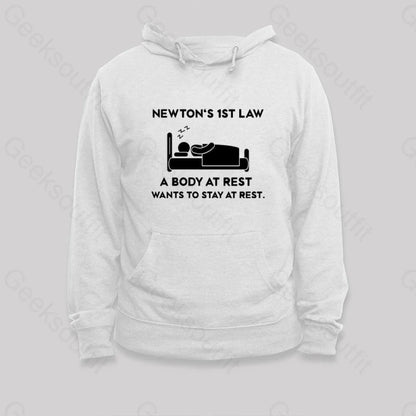 Newton’s First Law Hoodie White / S