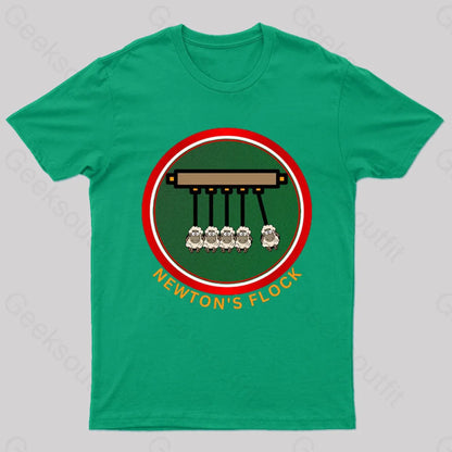 Newton’s Flock Geek T-Shirt Green / S